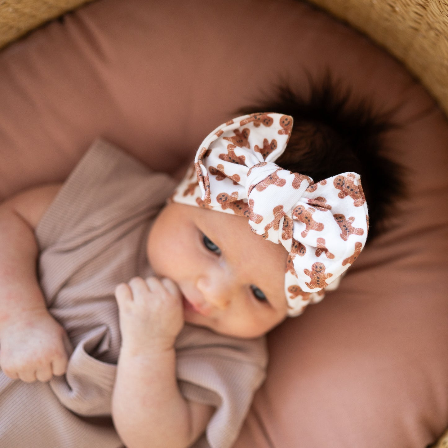 Gingerbread Dreams | Holiday Baby Bow Bundle (Cozy Classics)