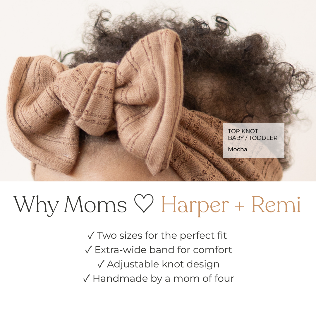Coffeehouse Essentials (Neutral + Mocha) | Pointelle Baby Bow Bundle