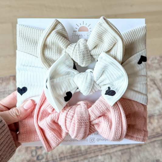 Cool Girl Valentine | Valentine Baby Bow Bundle