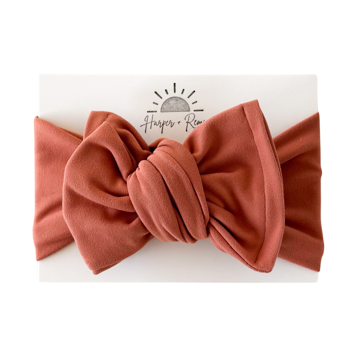 Coral | Brushed Oversized Bow