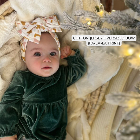 Fa La La | Pink + Gold Holiday Baby Headband