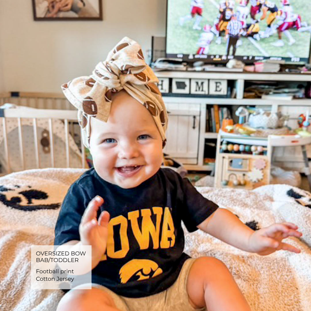 🏈 Game Day Football Baby Headband