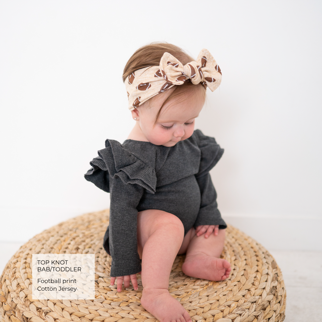 🏈 Game Day Football Baby Headband