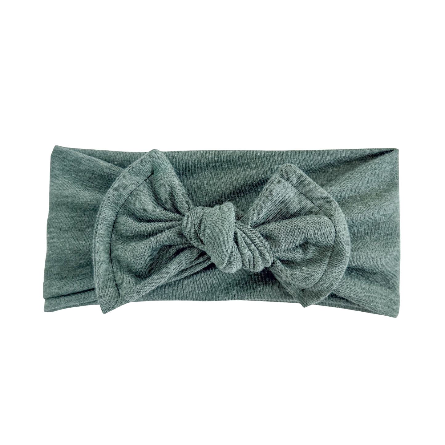 Lichen Green Distressed Cotton Baby Headband