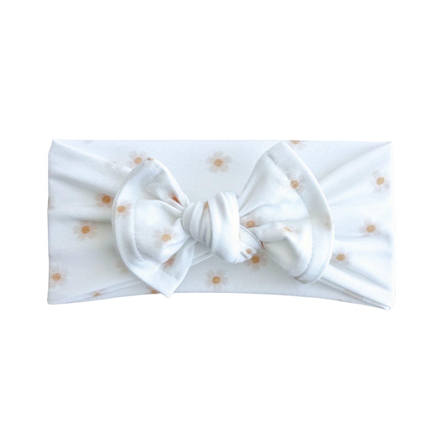 Dainty Floral Print Cotton Jersey Baby Headband