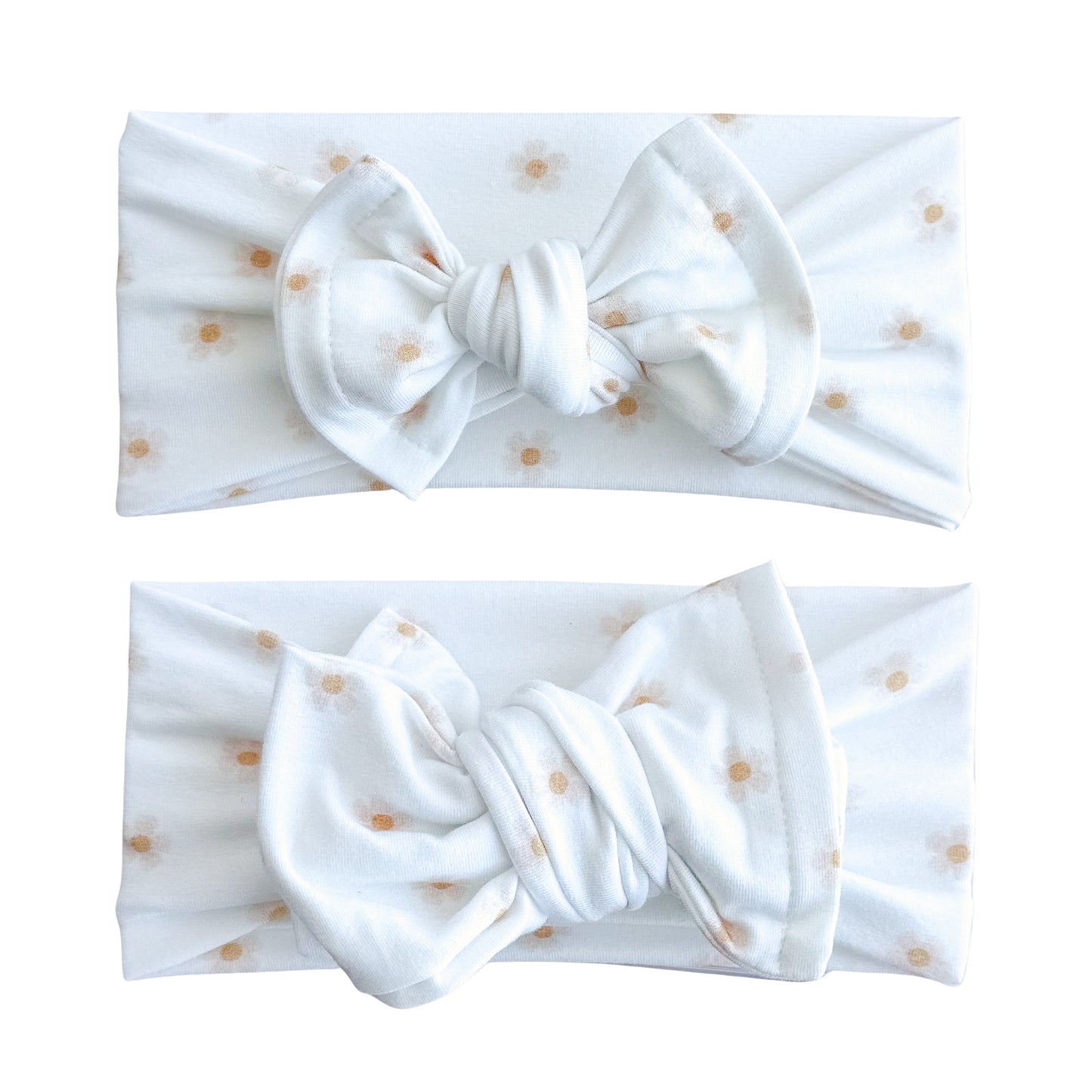 Dainty Floral Print Cotton Jersey Baby Headband