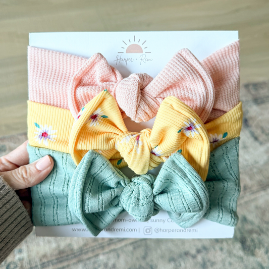 Daisy Daydream | Spring Baby Bow Bundle