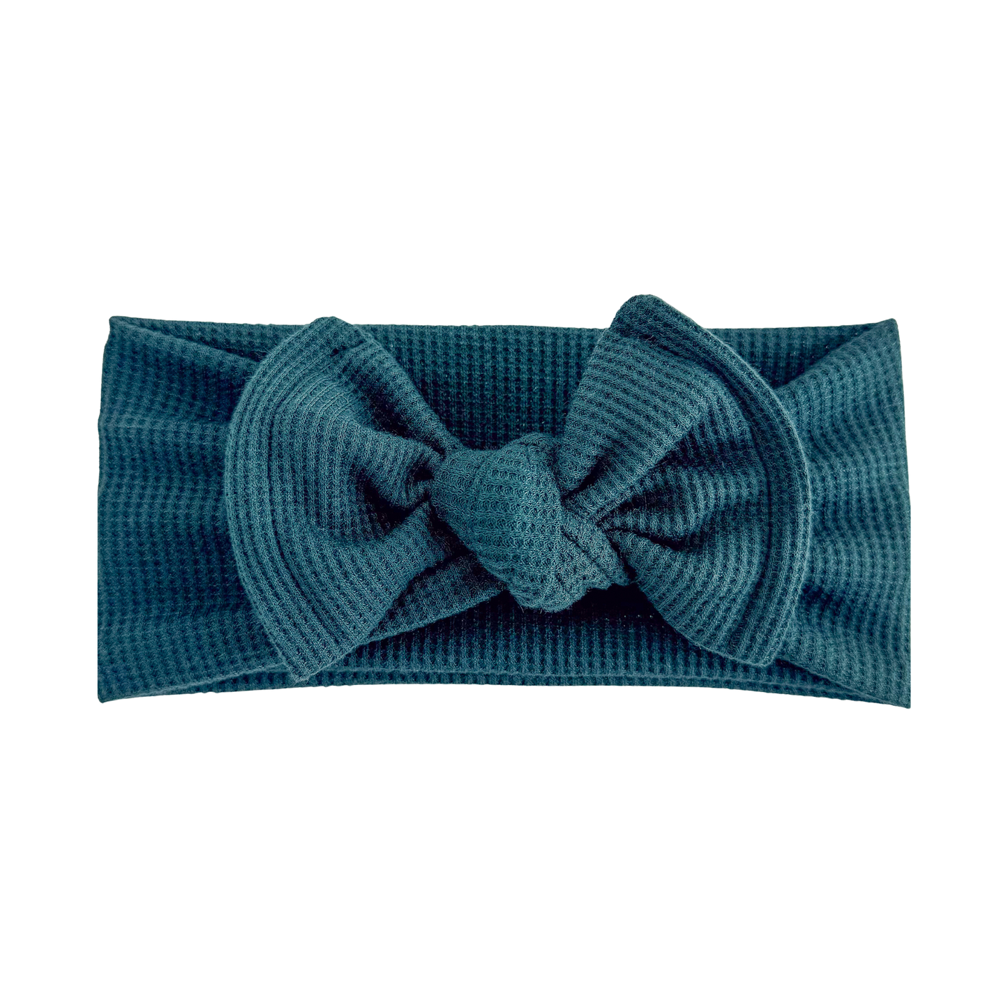 Dark Green Waffle Baby Headband