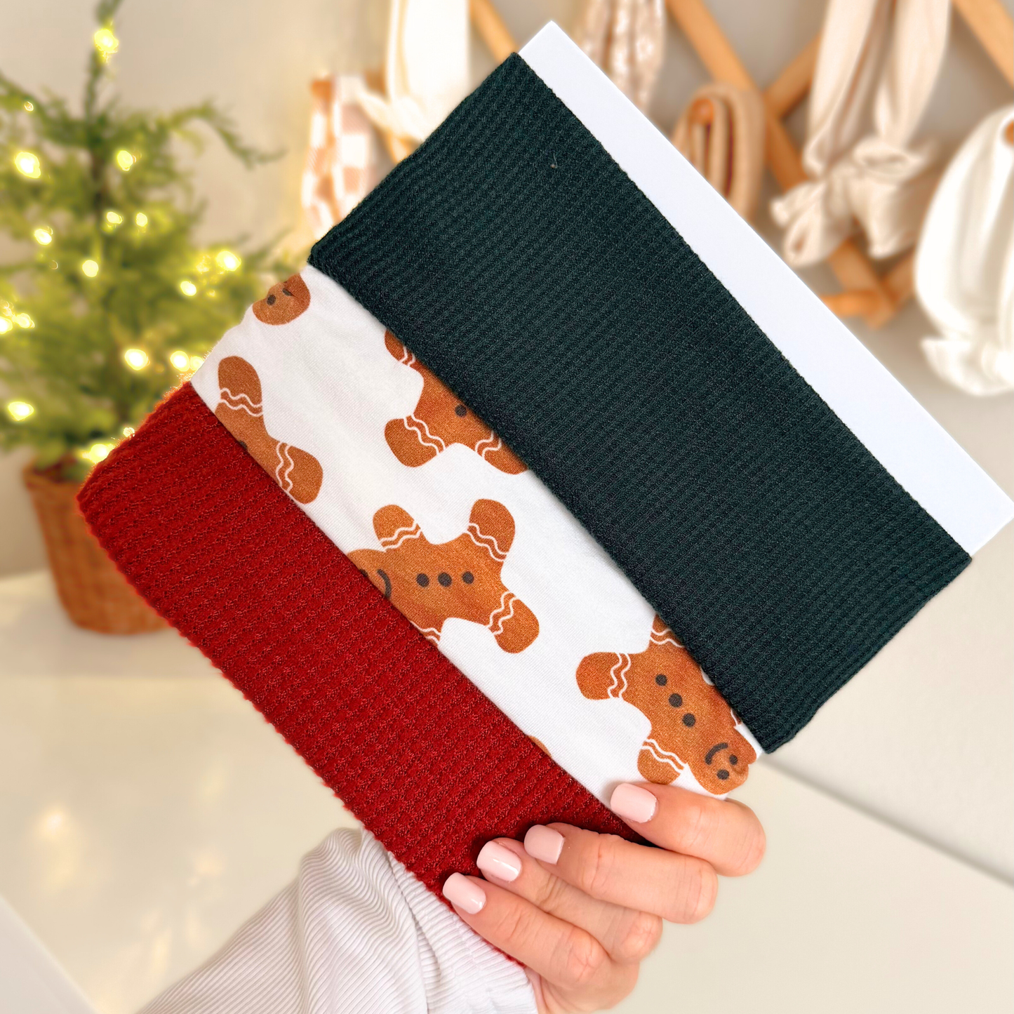 Gingerbread 🍪 Joy | Holiday Baby Bow Bundle (Festive Favorites)