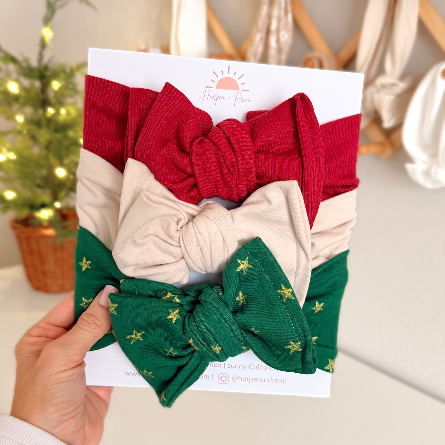 Starry 🌟 Night | Holiday Baby Bow Bundle (Classic & Chic)