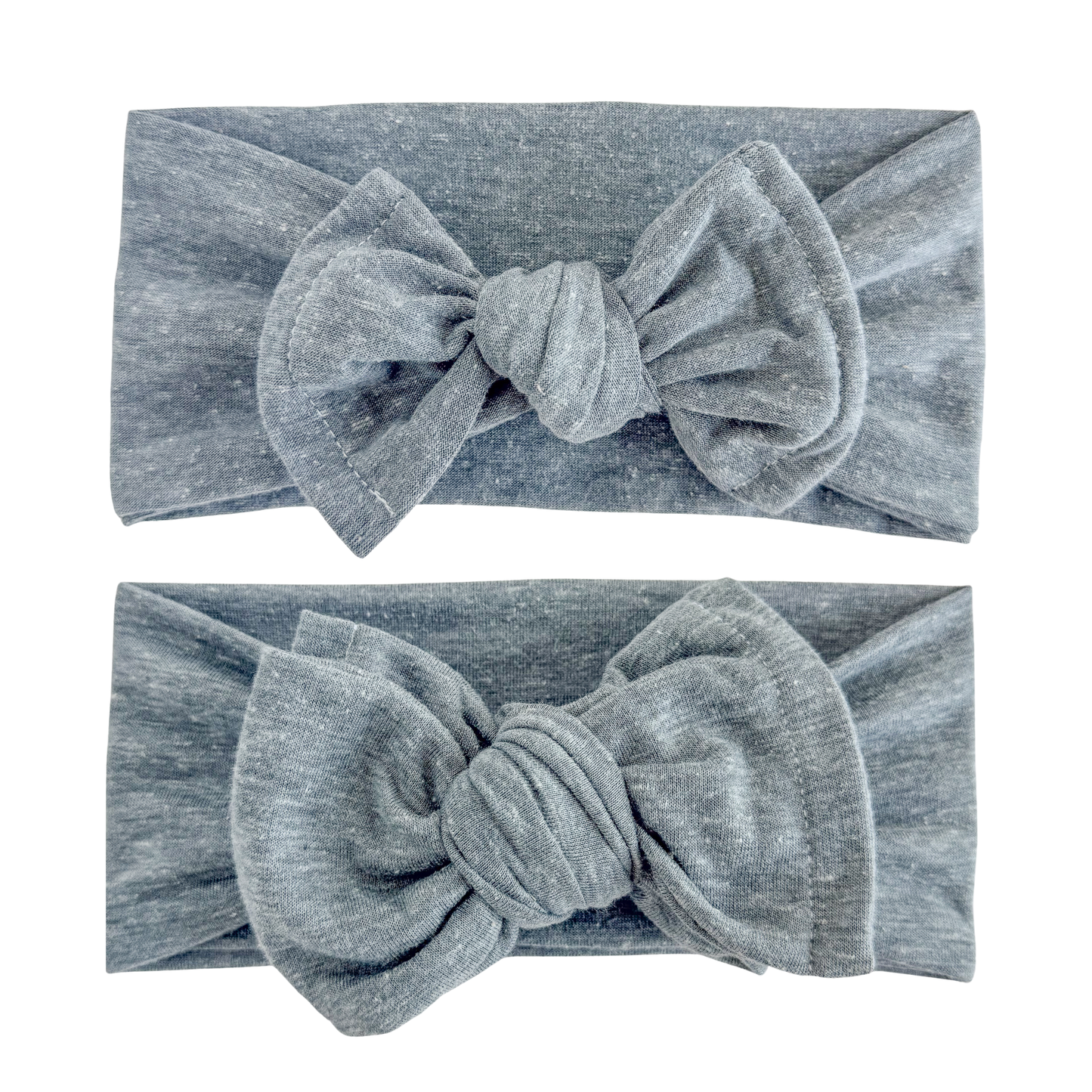 Blue Gray Distressed Cotton Baby Headband