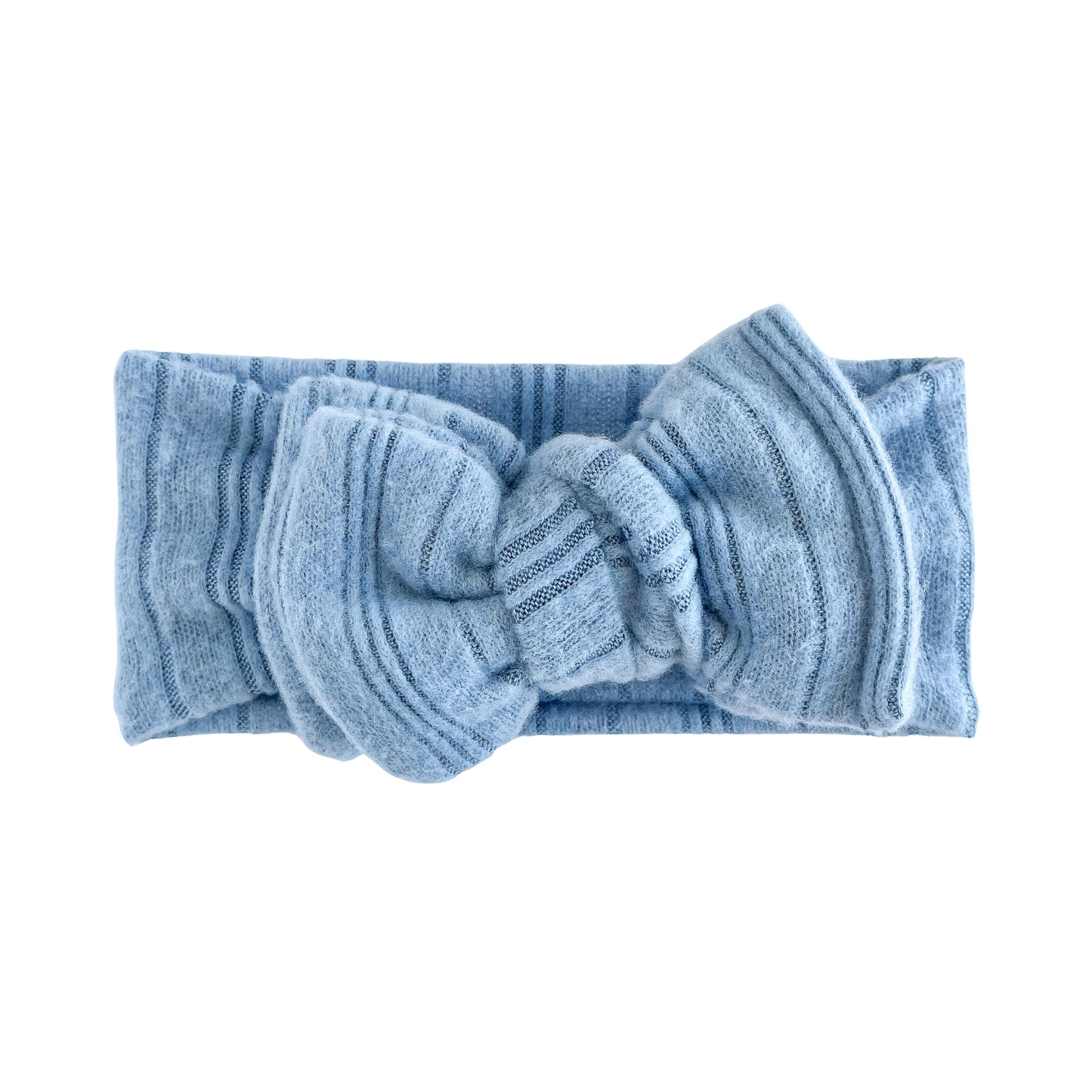 Dusty Blue Brushed Ribbed Baby Headband
