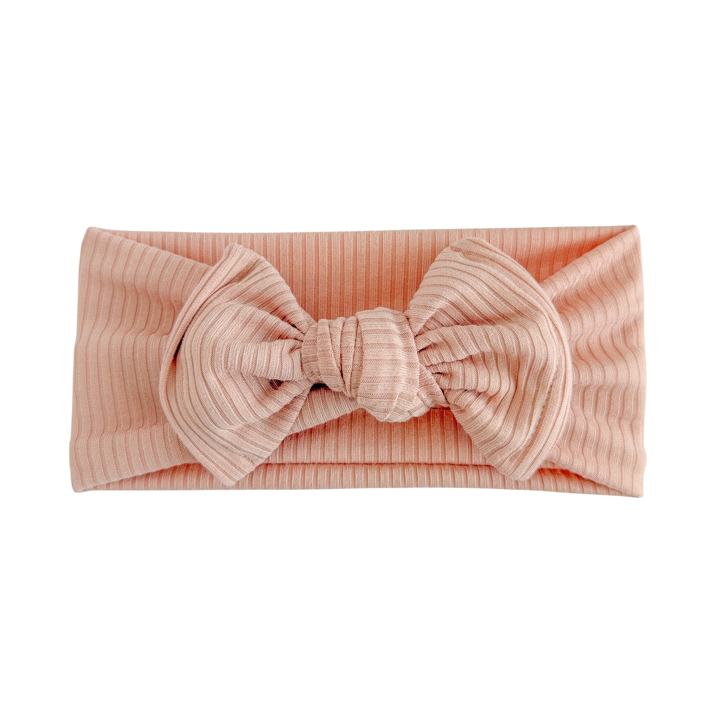 Dusty Pink Ribbed Baby Headband