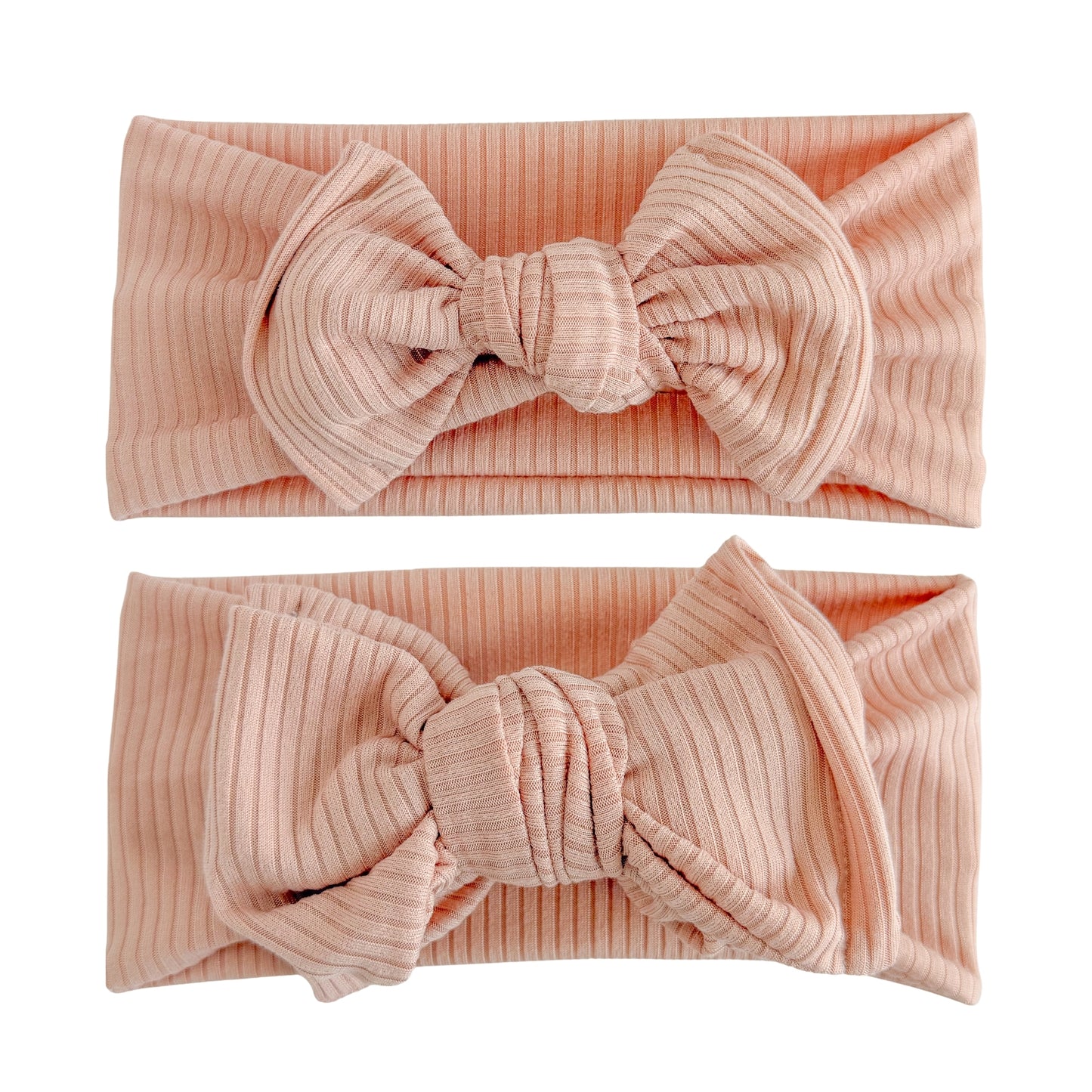 Dusty Pink Ribbed Baby Headband