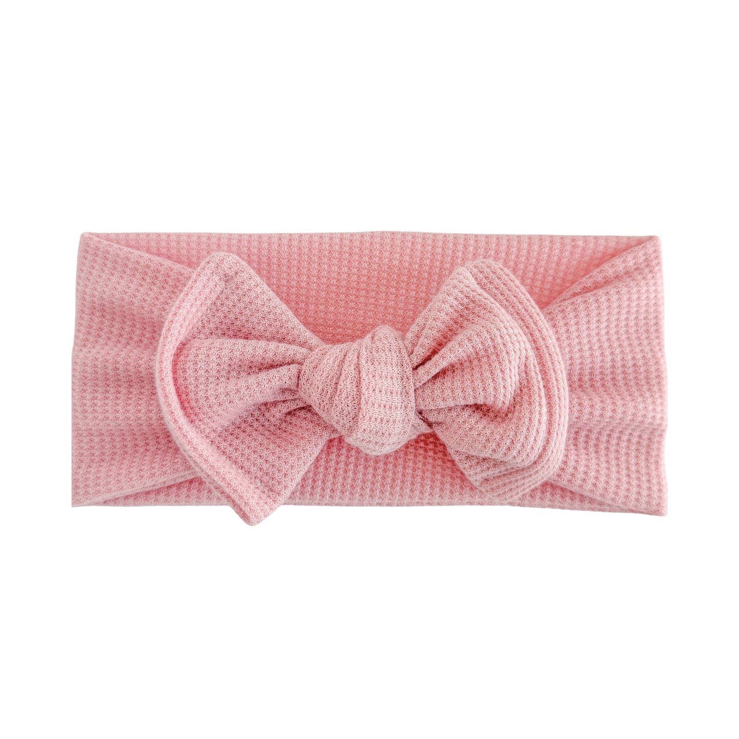 Dusty Pink Waffle Baby Headband