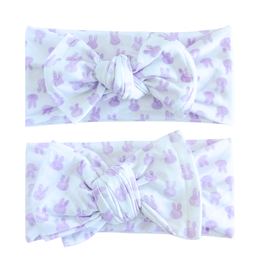 Little Lavender Bunnies | Pastel Easter Baby Headband