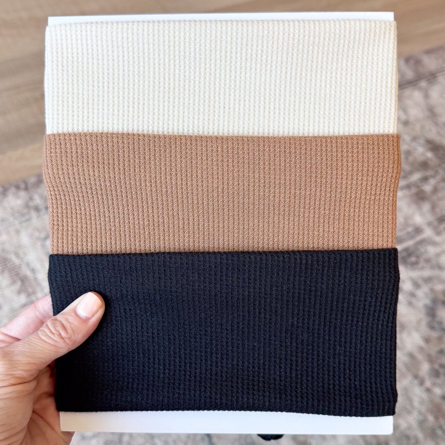 Waffle Basics Bow Bundle | Sand, Mocha & Black