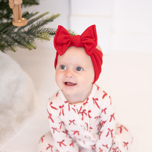 Freebie Friday | Red Ribbed Headband