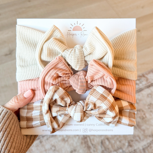 Golden Hour Picnic | Spring Baby Bow Bundle