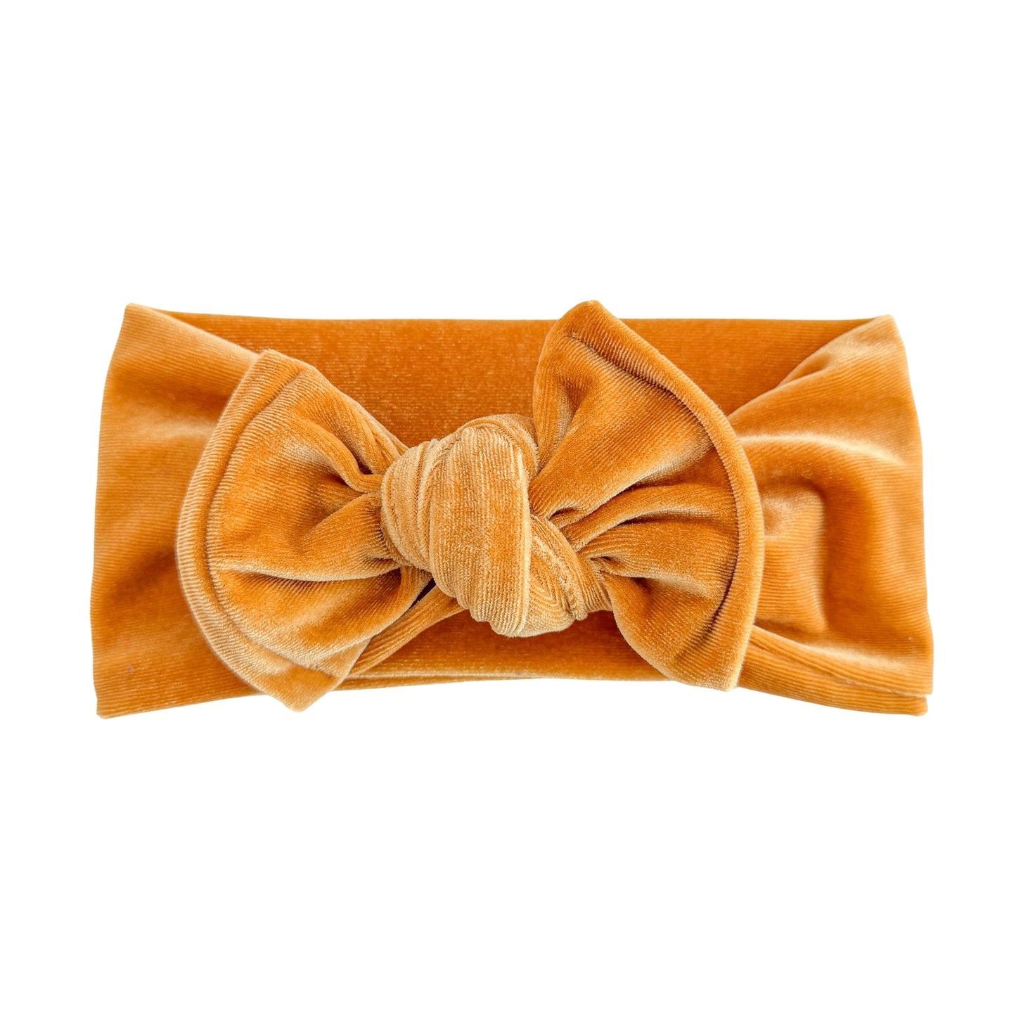 Golden Yellow Velvet Baby Top Knot