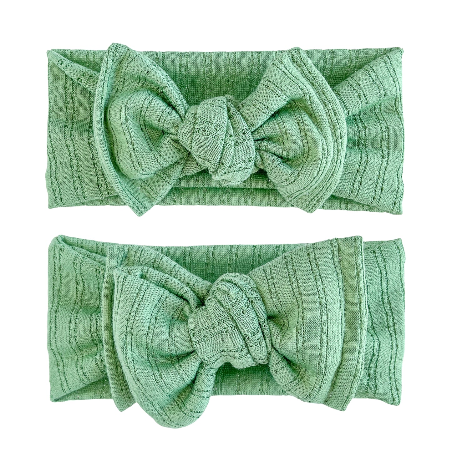 Green Apple Pointelle Baby Headband