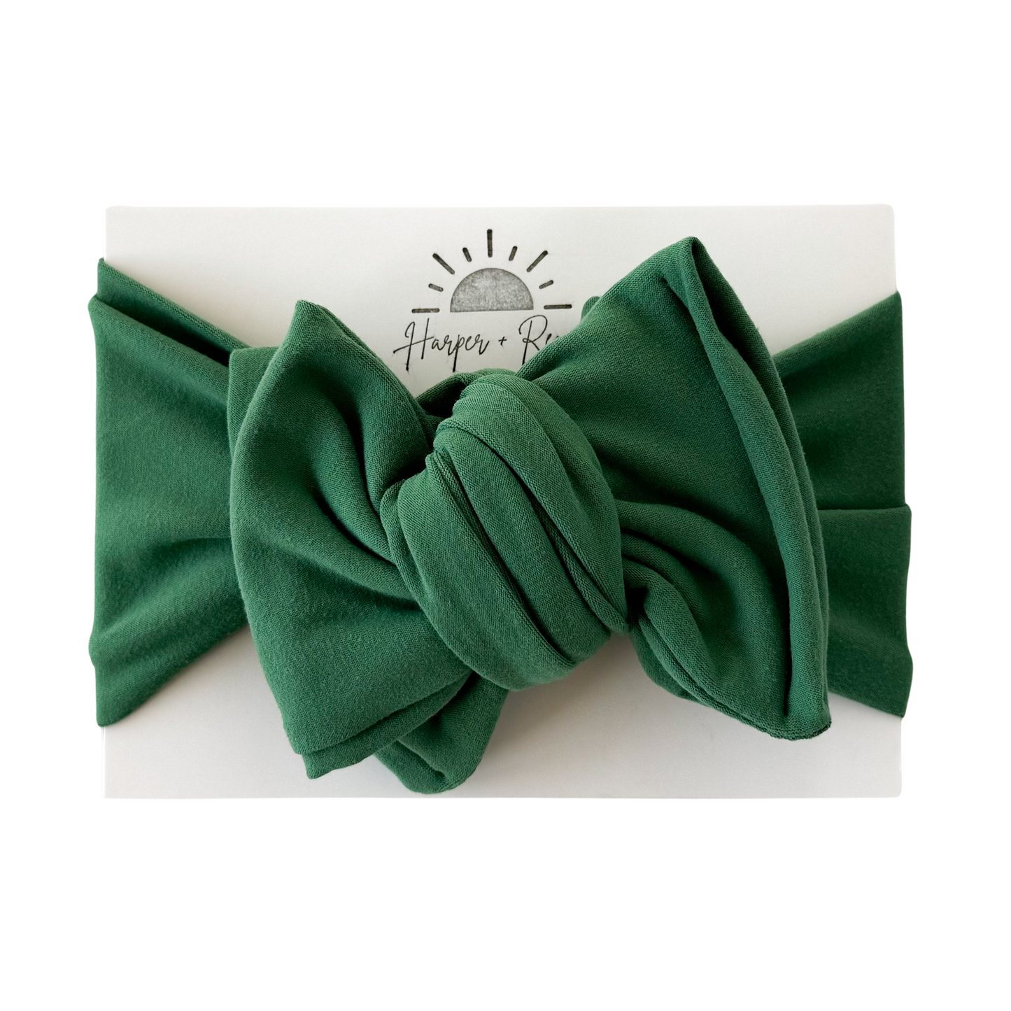 Green | Brushed Oversized Bow