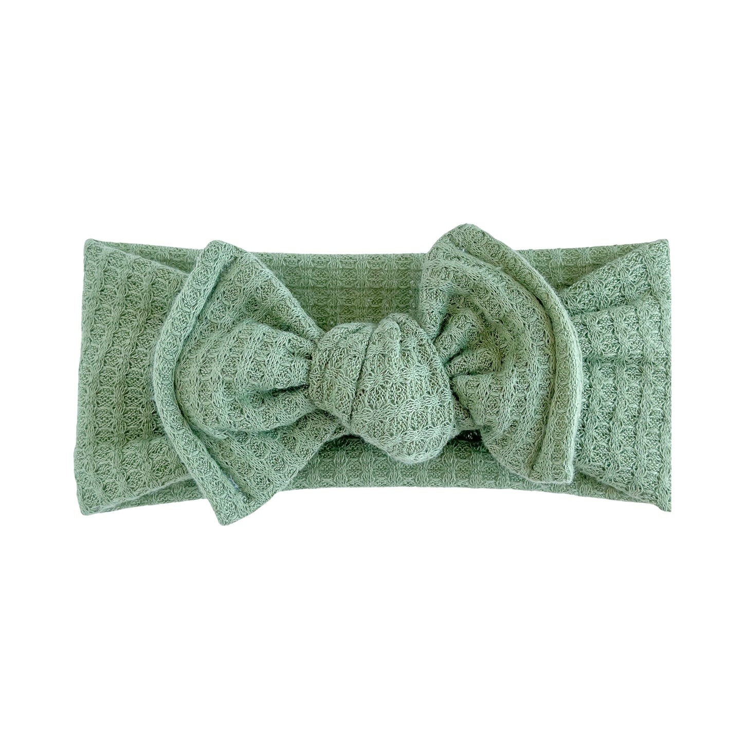 Green Honeycomb Waffle Baby Headband