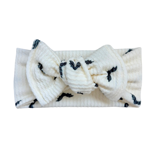 Bats Chunky Ribbed Top Knot