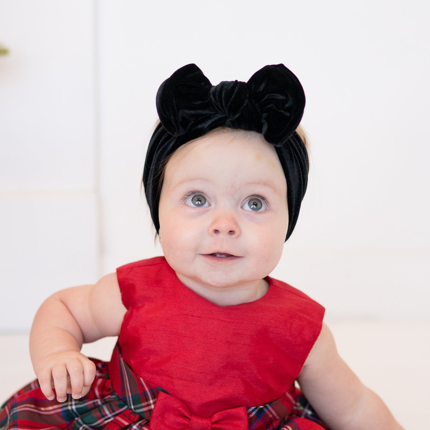 Black Velvet Bow | Holiday Baby Top Knot