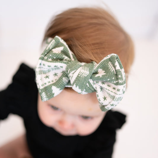 Holiday Classics | Waffle Baby Bow Bundle (Festive + Everyday Neutrals)