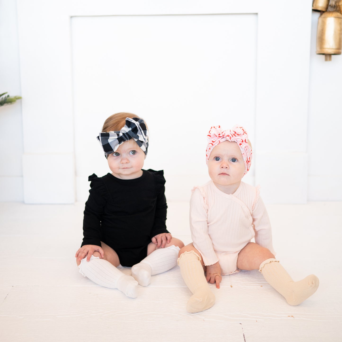 Jolly 🎅🏻 Santa | Light Pink Holiday Baby Headband