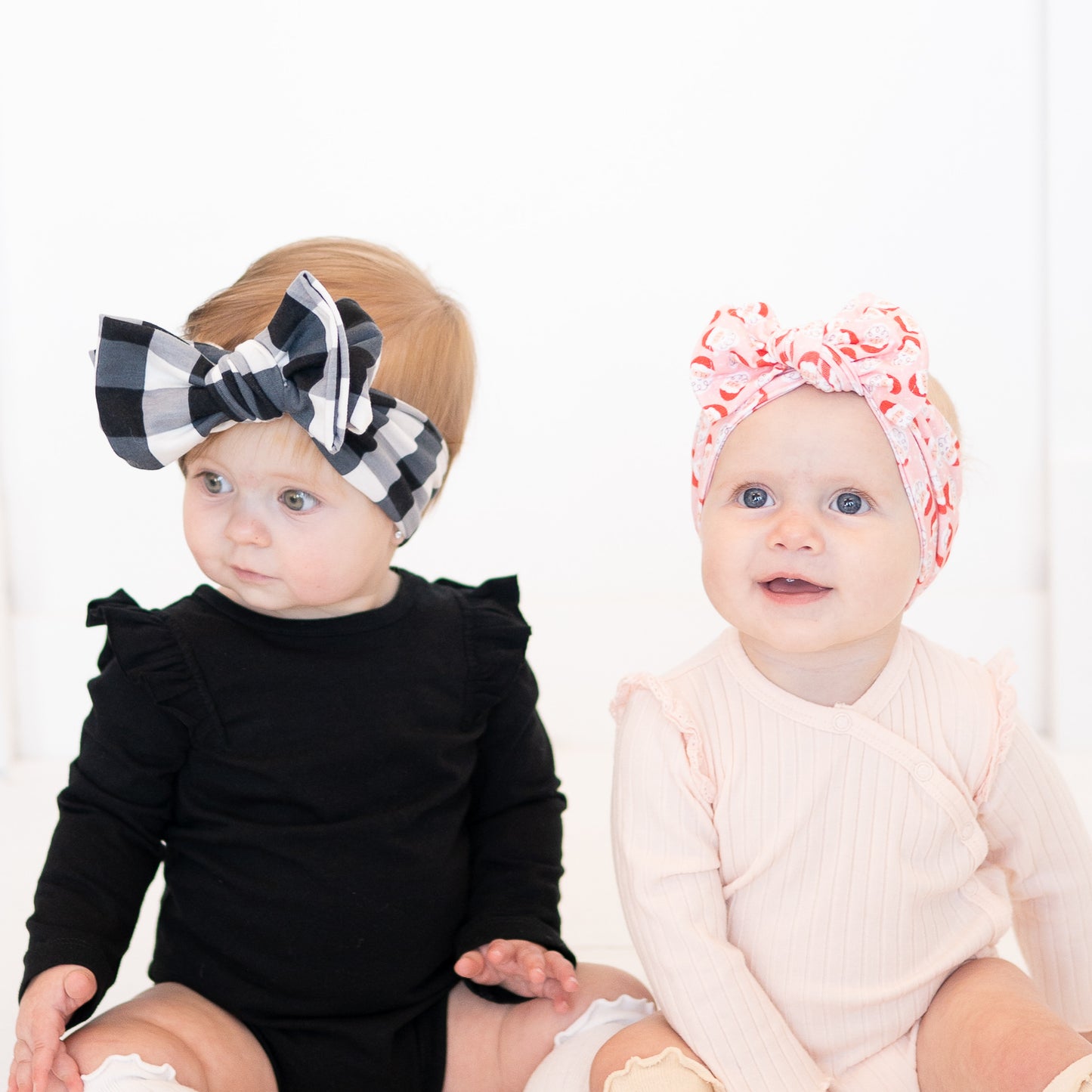 Jolly 🎅🏻 Santa | Light Pink Holiday Baby Headband