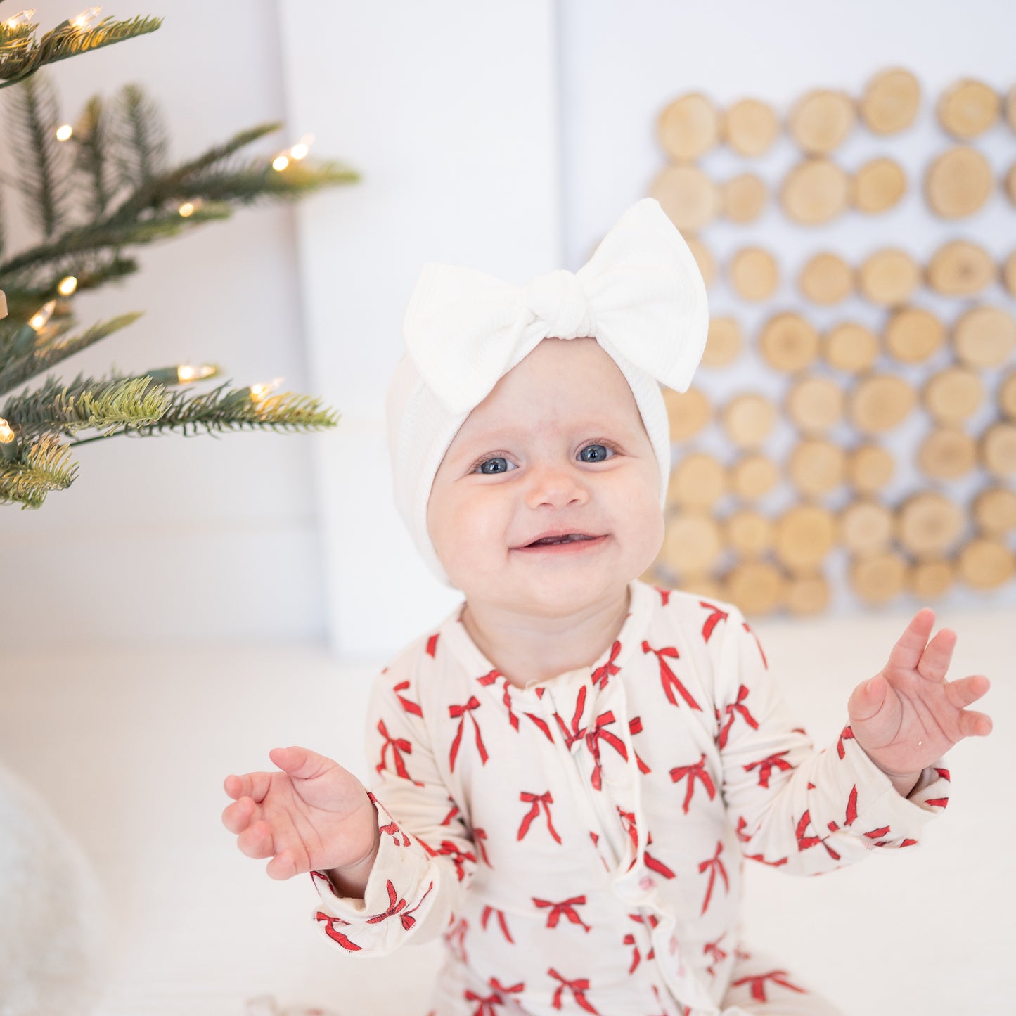 Holiday Classics | Waffle Baby Bow Bundle (Festive + Everyday Neutrals)