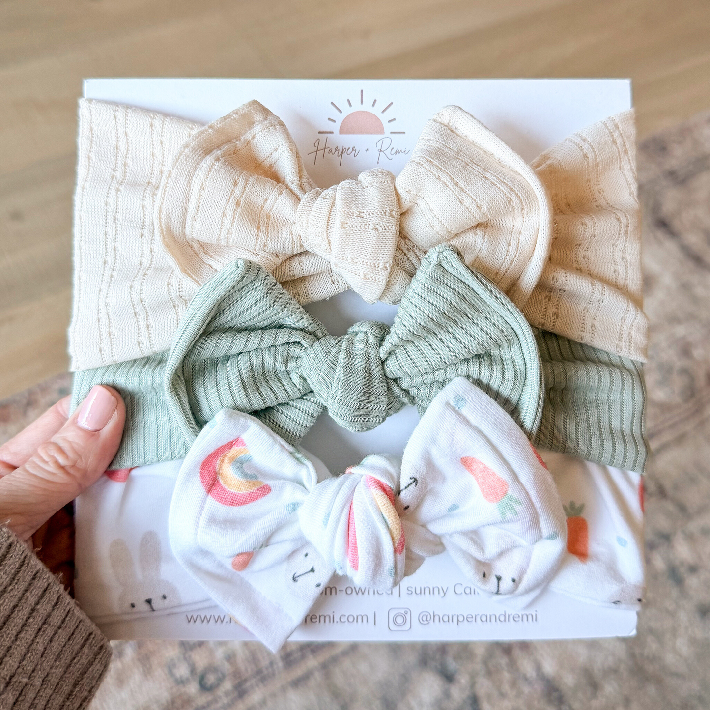 Hop Into Rainbows | Easter Baby Bow Bundle