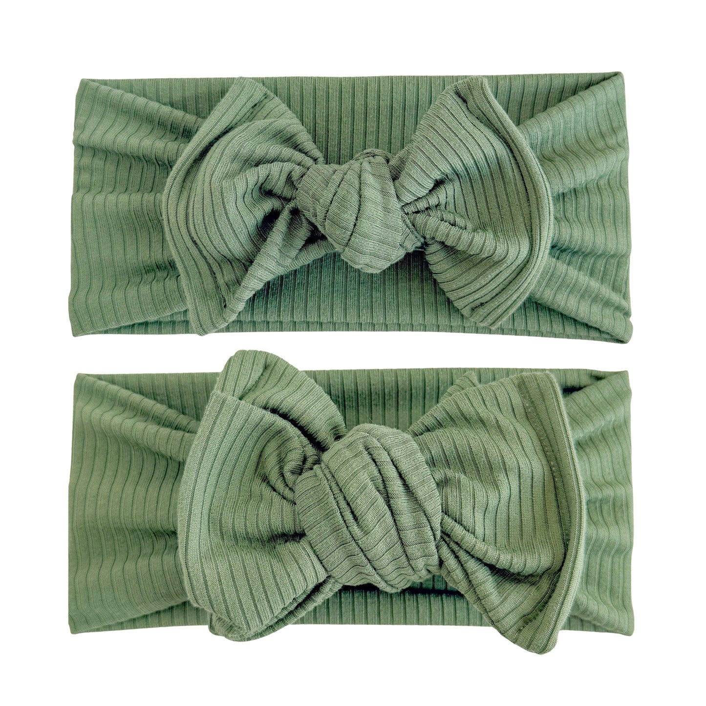 Hunter Green Ribbed Baby Headband