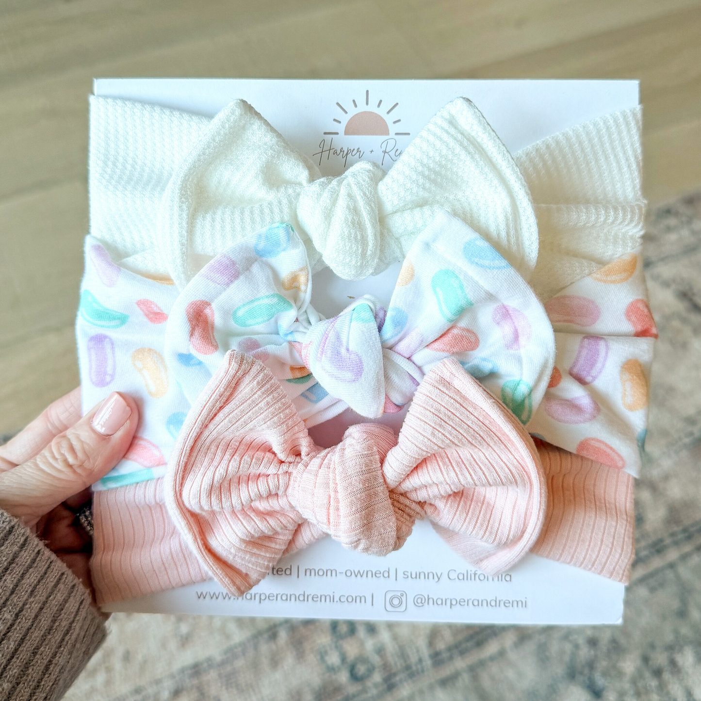 Jellybean Funfetti | Easter Baby Bow Bundle