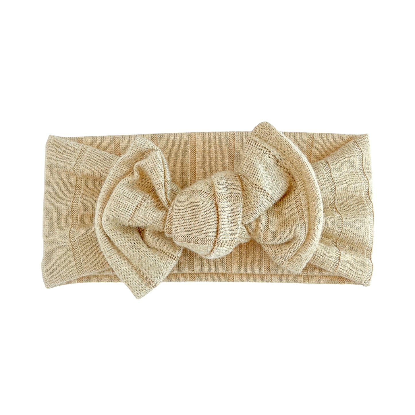 Light Brown Sweater Wide-Ribbed Baby Headband