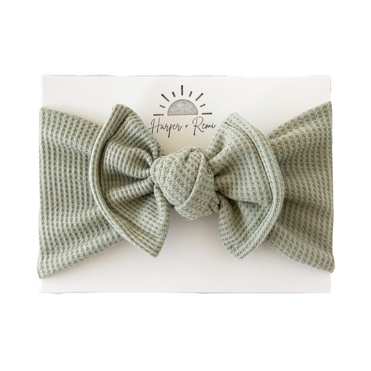 Light Green | Waffle Top Knot