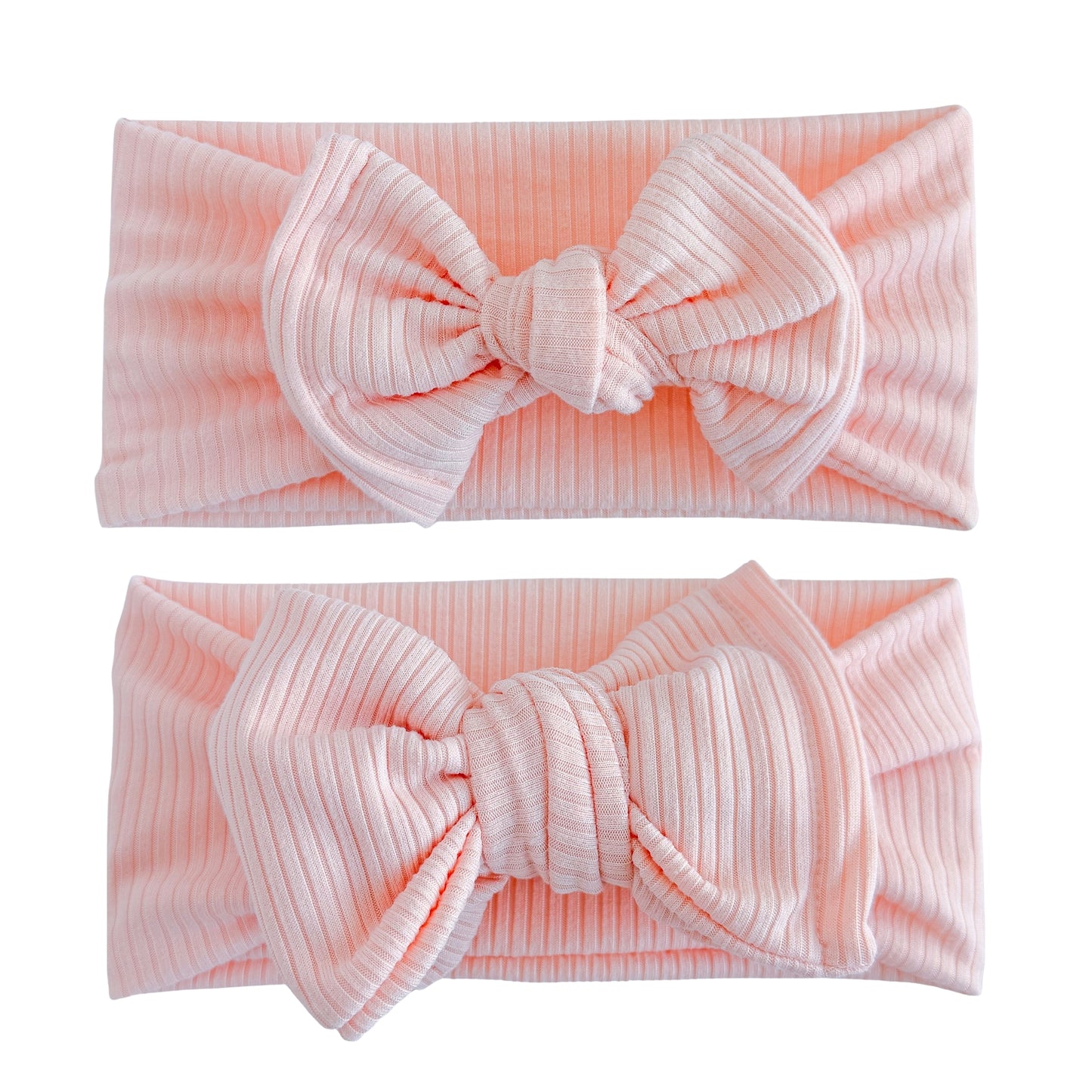 Light Pink Ribbed Baby Headband