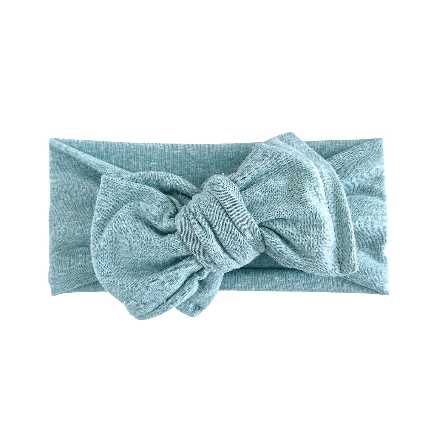 Light Teal Heather Jersey Baby Headband