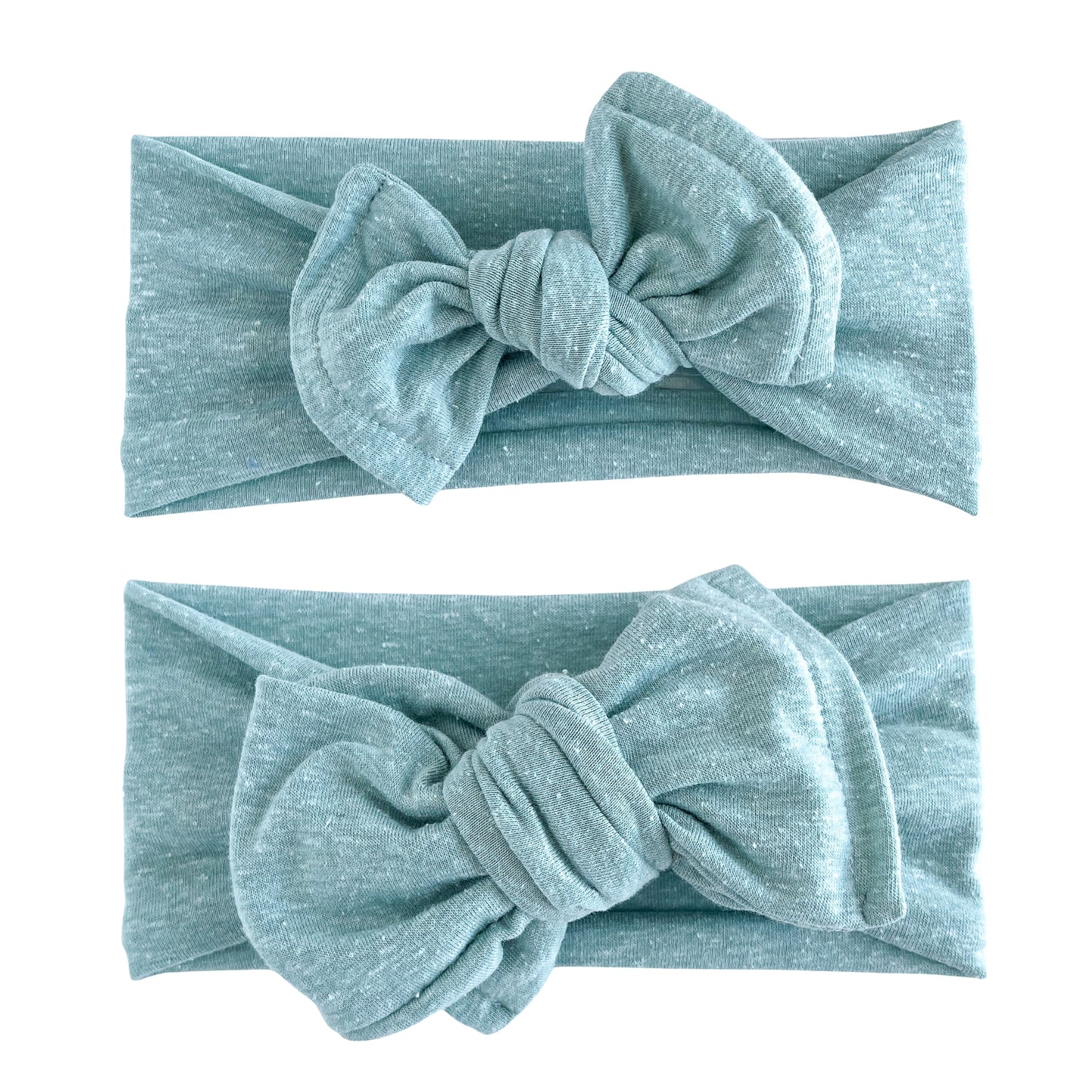 Light Teal Heather Jersey Baby Headband