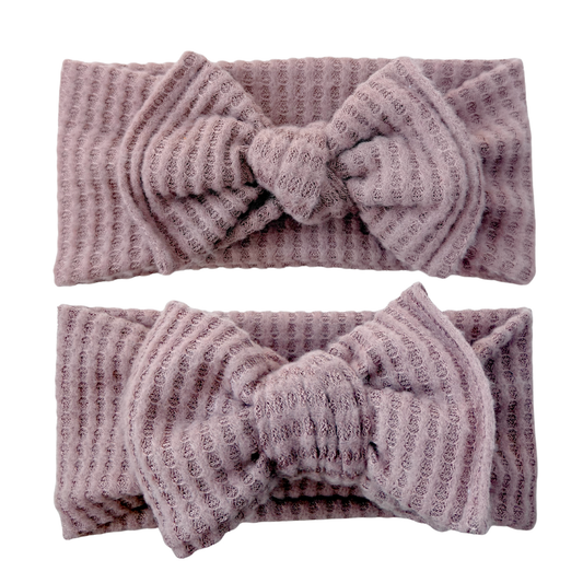 Mauve | Soft Honeycomb Baby Headband