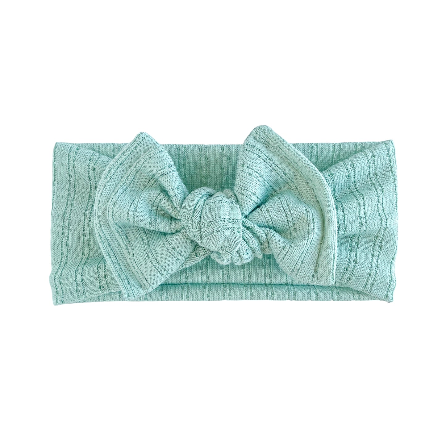 Mint Green Pointelle Baby Headband