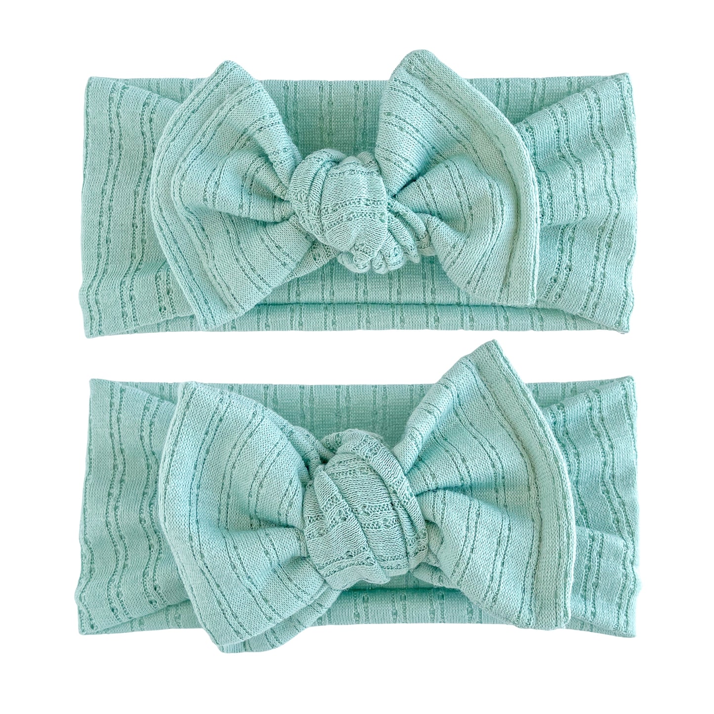 Mint Green Pointelle Baby Headband