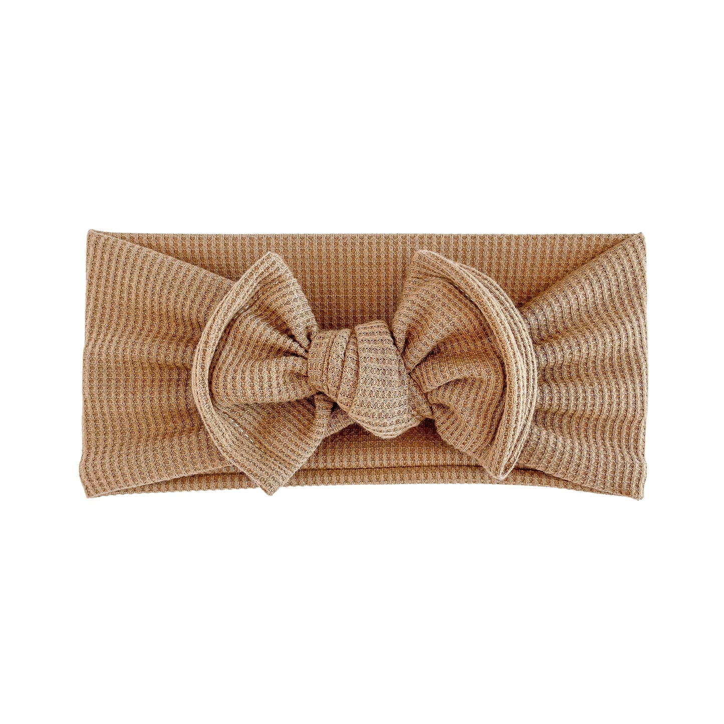 Mocha Brown Waffle Baby Headband