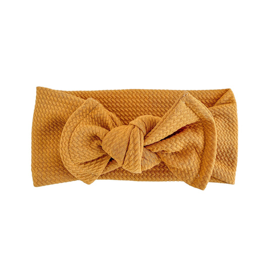 Mustard Yellow Chunky Bullet Baby Top Knot