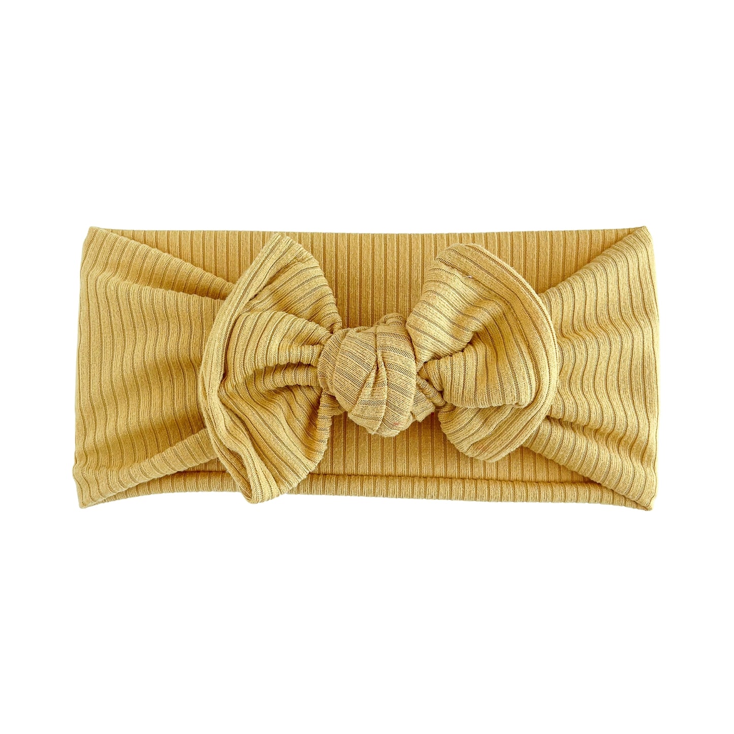 Mustard Yellow Ribbed Baby Headband