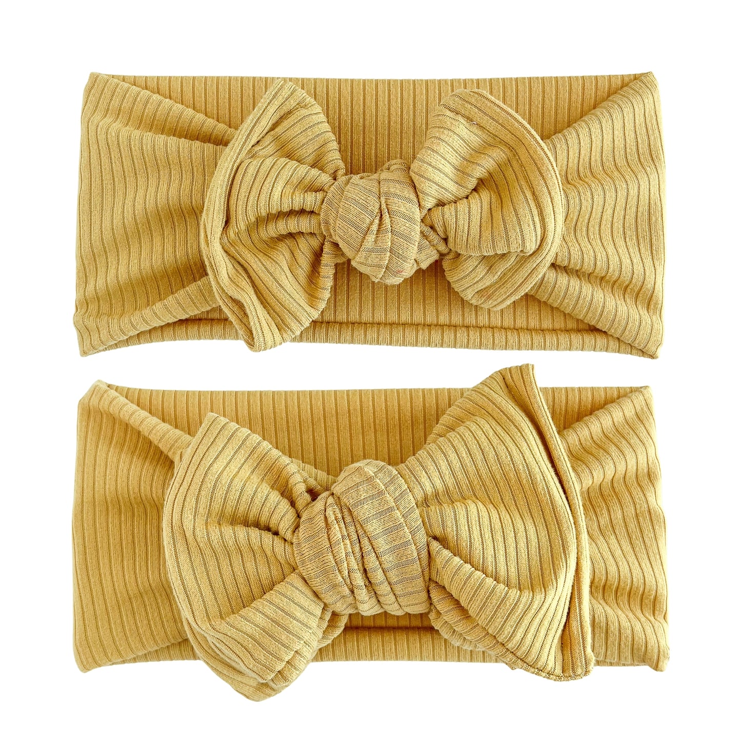 Mustard Yellow Ribbed Baby Headband