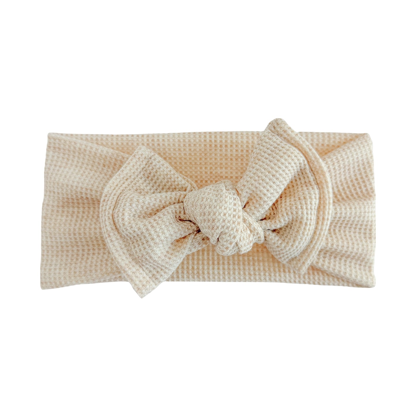 Oatmeal Heather Waffle Baby Headband