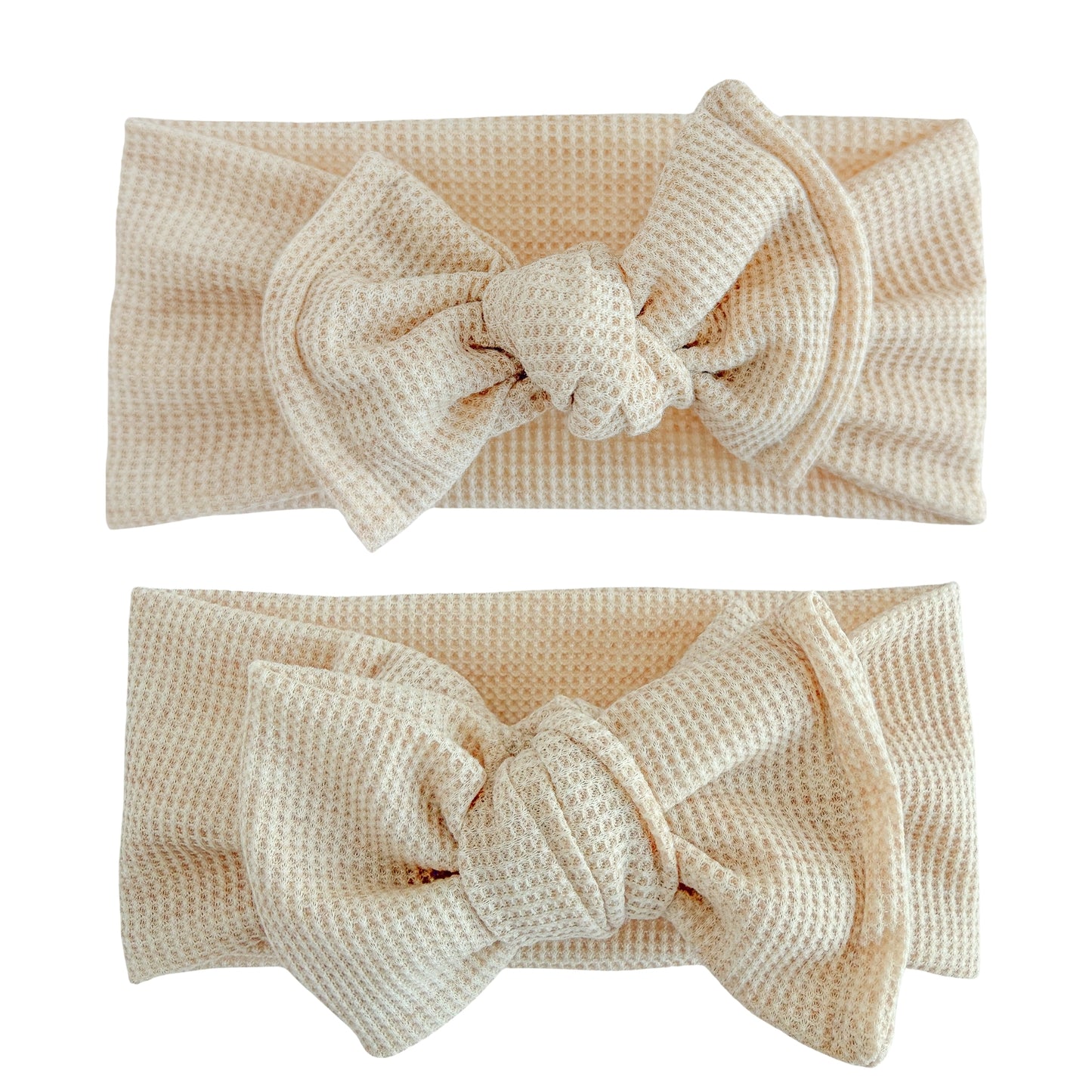 Oatmeal Heather Waffle Baby Headband